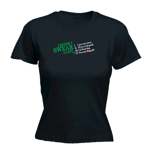 Know Swear A Lot - Funny Womens T-Shirt Tshirt