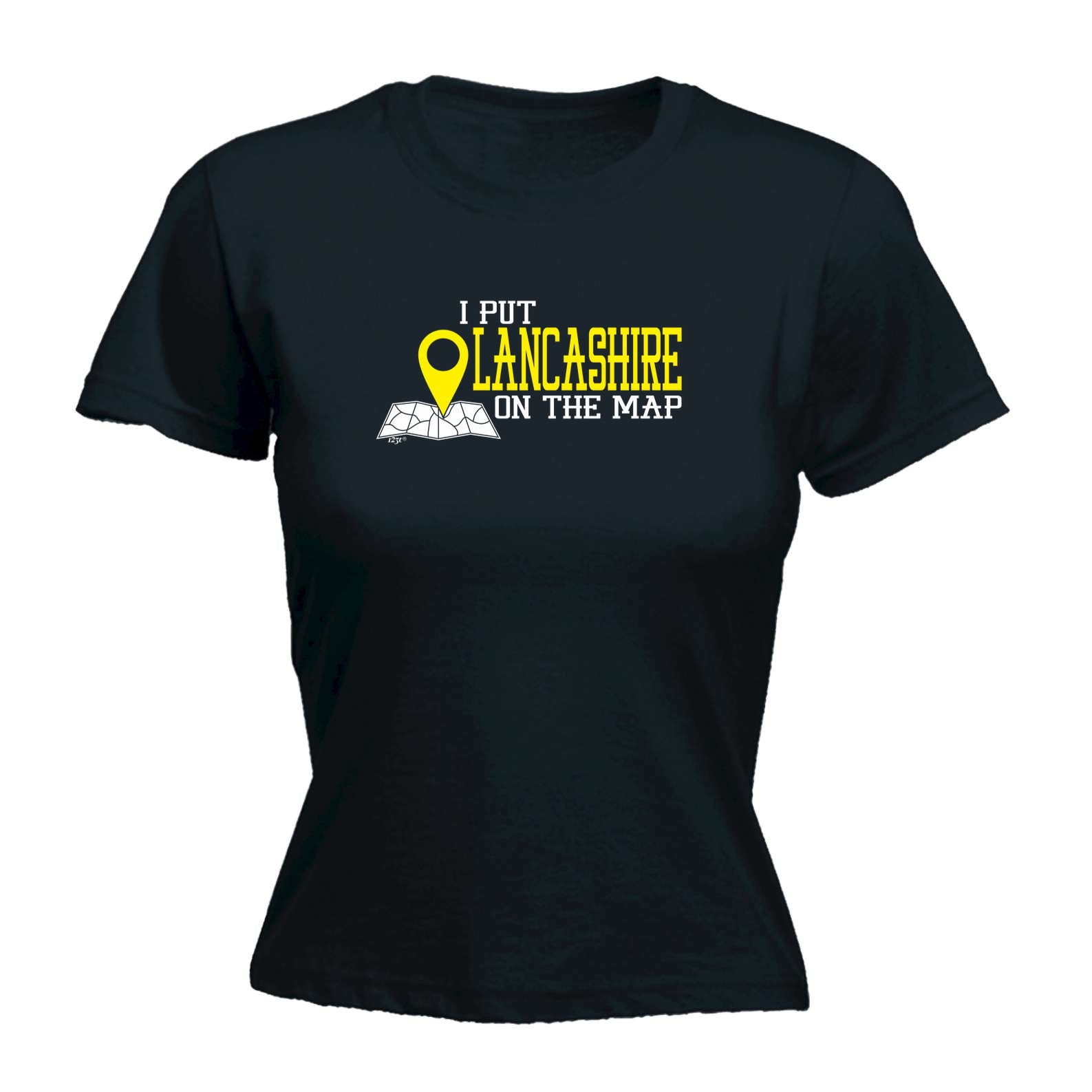 Put On The Map Lancashire - Funny Womens T-Shirt Tshirt