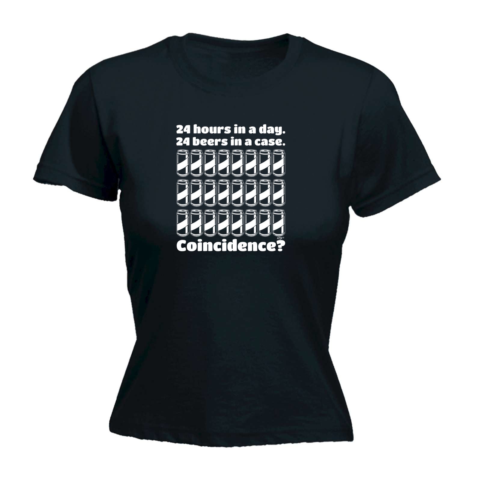 24 Hours In A Day 24 Beers In A Case - Funny Womens T-Shirt Tshirt