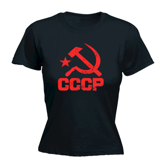 Cccp Red - Funny Womens T-Shirt Tshirt