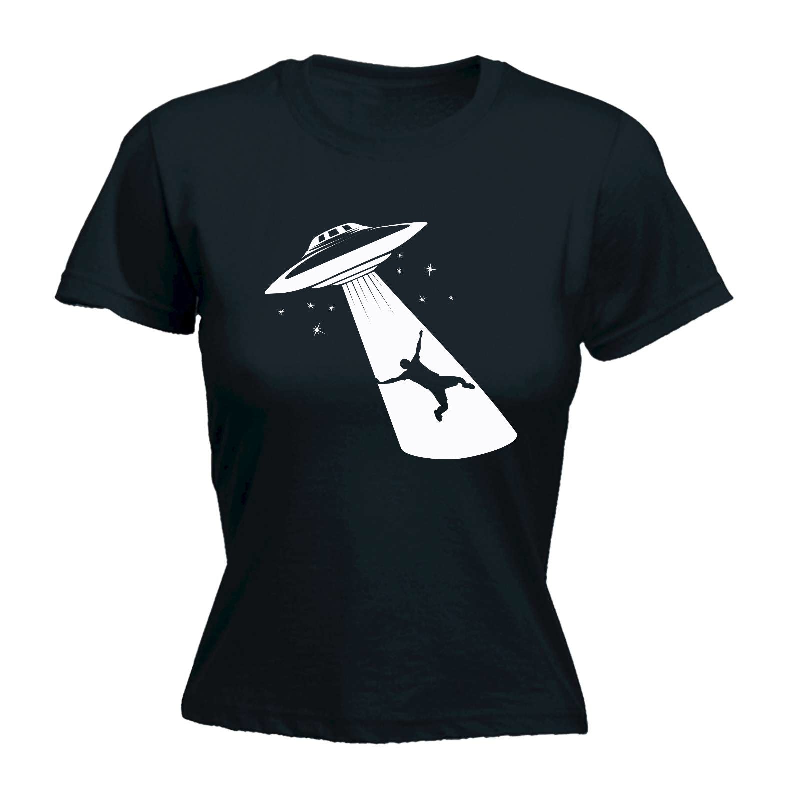 Ufo Abduction White - Funny Womens T-Shirt Tshirt