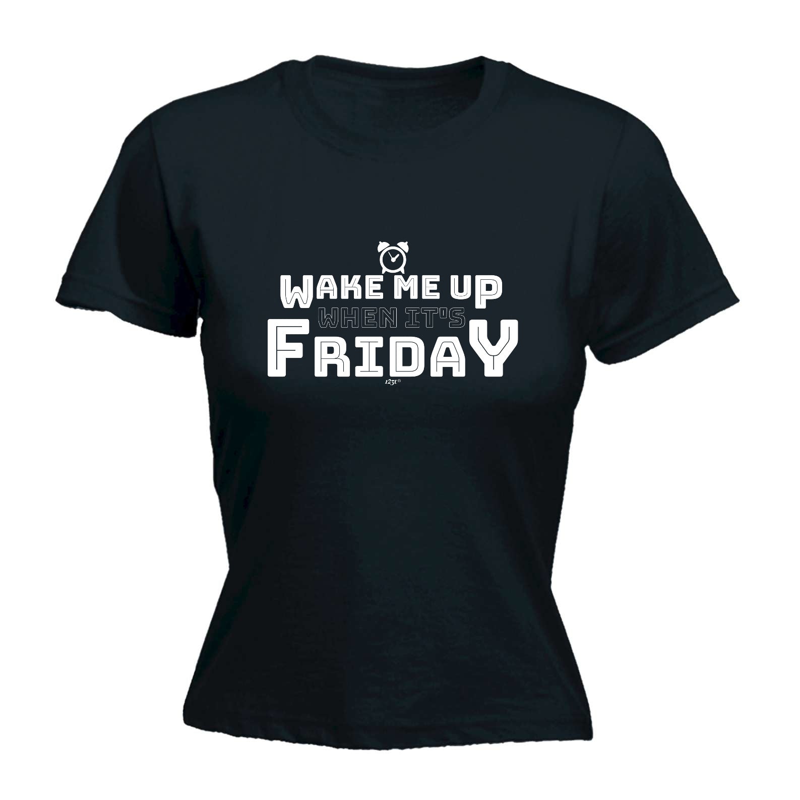 Wake Me Up When Its Friday - Funny Womens T-Shirt Tshirt