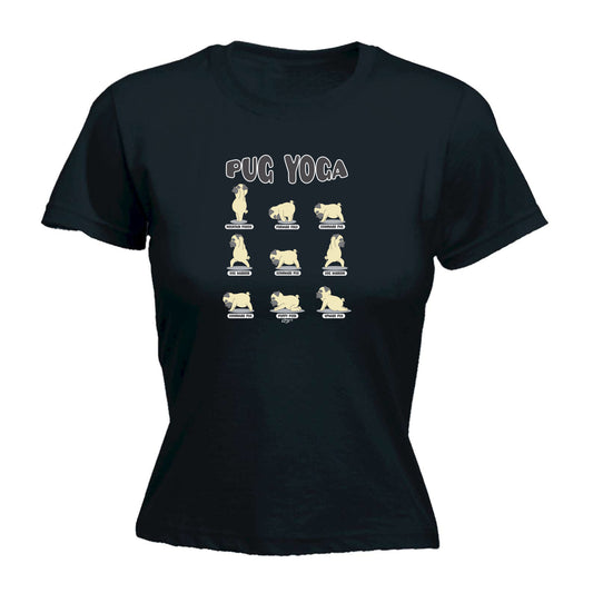 Pug Yoga Dog - Funny Womens T-Shirt Tshirt