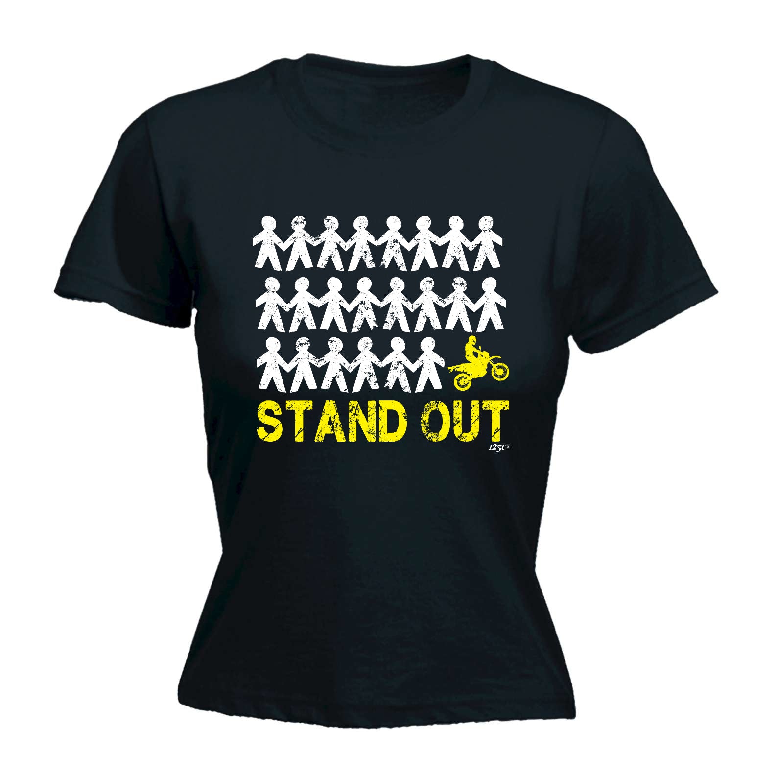 Stand Out Dirtbike - Funny Womens T-Shirt Tshirt