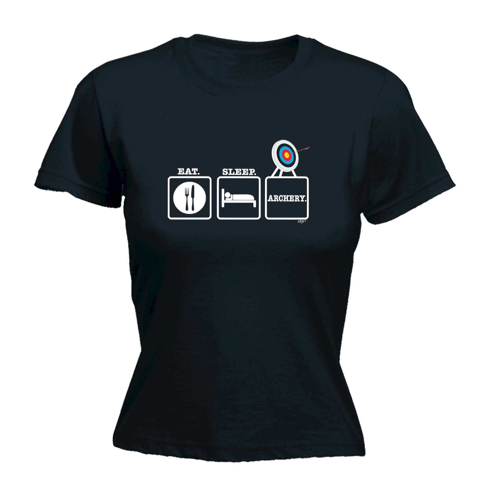 Eat Sleep Archery - Funny Womens T-Shirt Tshirt