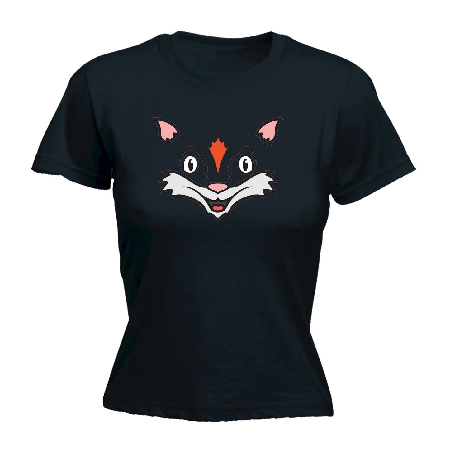 Fox Animal Face Ani Mates - Funny Womens T-Shirt Tshirt
