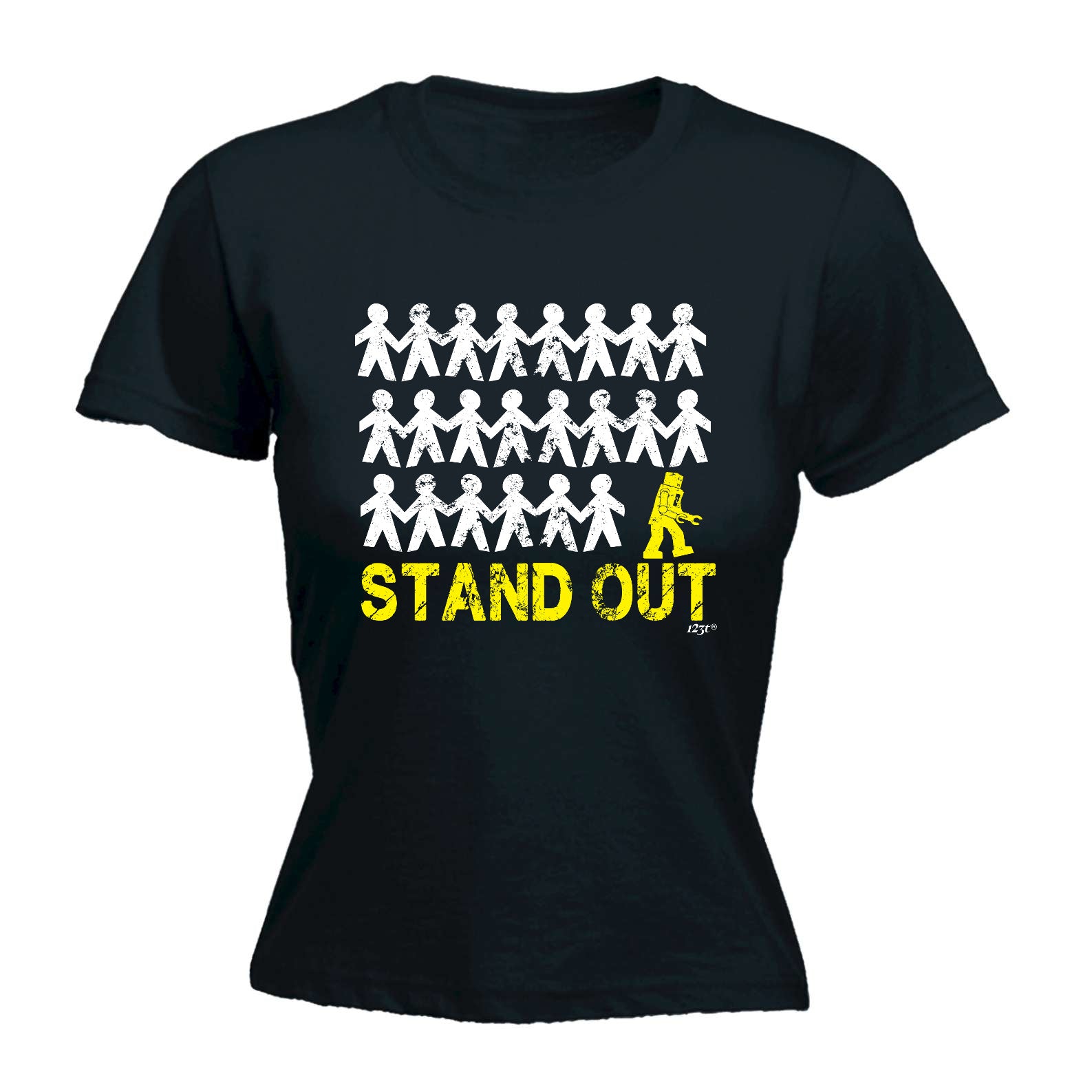 Stand Out Robot - Funny Womens T-Shirt Tshirt