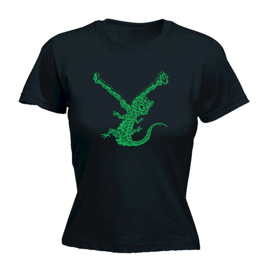 Crocodile Bite - Funny Womens T-Shirt Tshirt