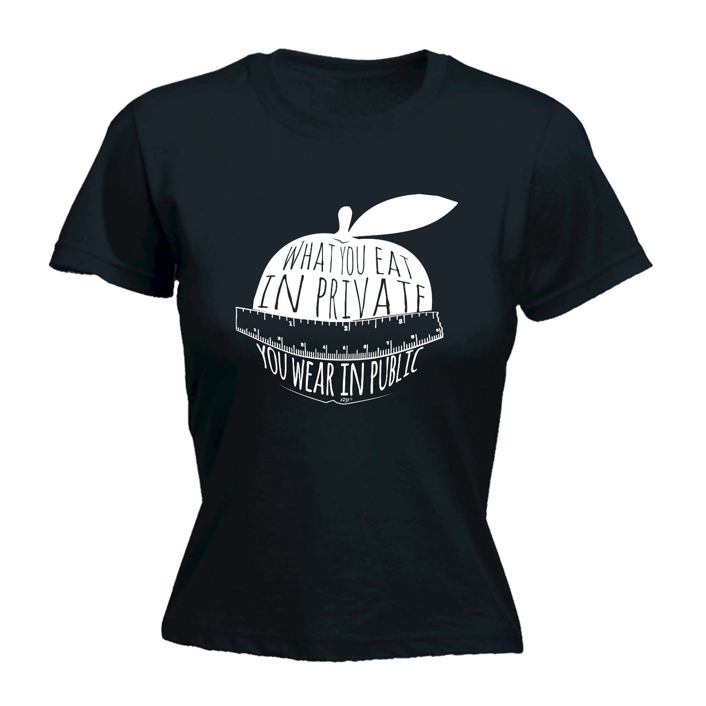 What You Eat In Private You Wear In Public - Funny Womens T-Shirt Tshirt