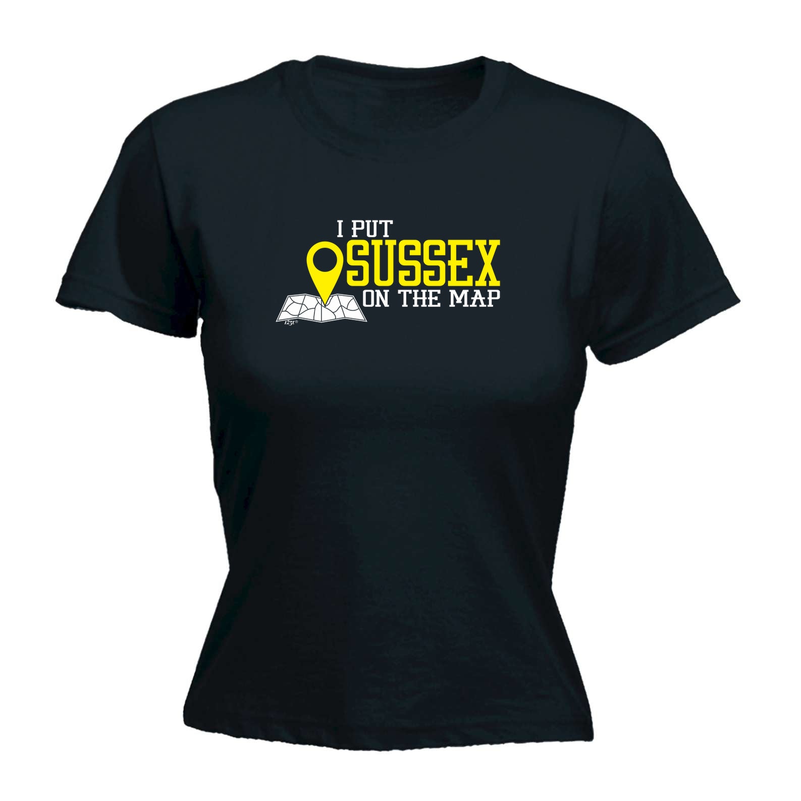 Put On The Map Sussex - Funny Womens T-Shirt Tshirt