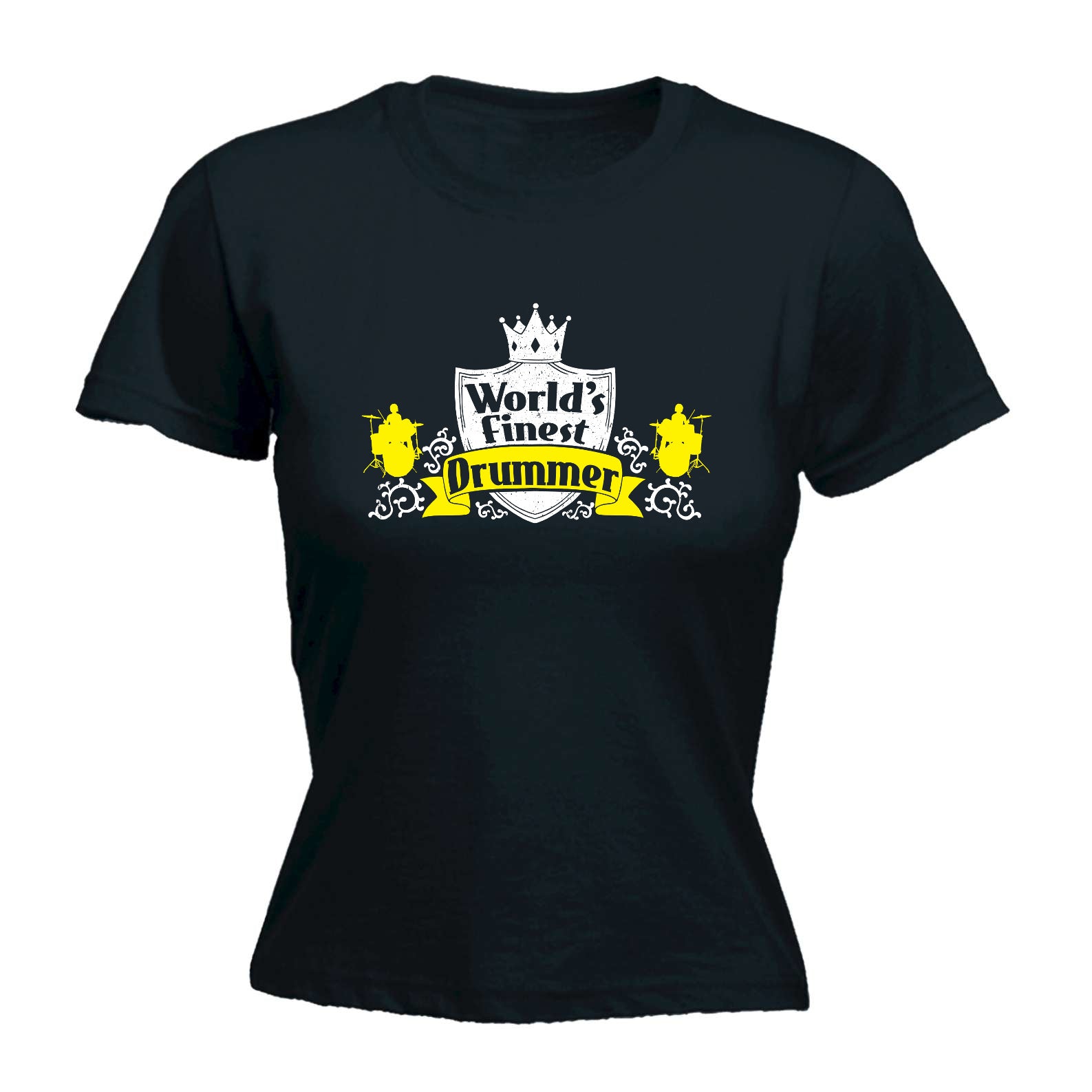 Worlds Finest Drummer Drums Music - Funny Womens T-Shirt Tshirt