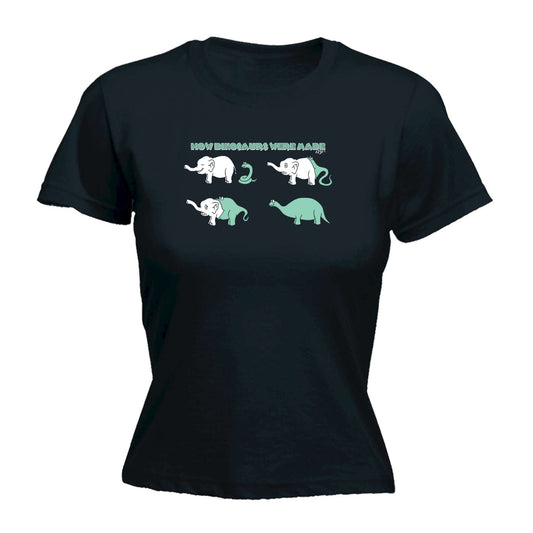 How Dinosaursaurs Were Made - Funny Womens T-Shirt Tshirt