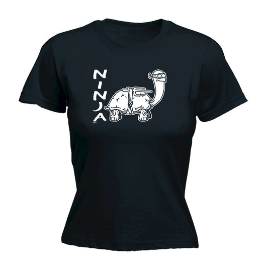 Ninja Tortoise - Funny Womens T-Shirt Tshirt