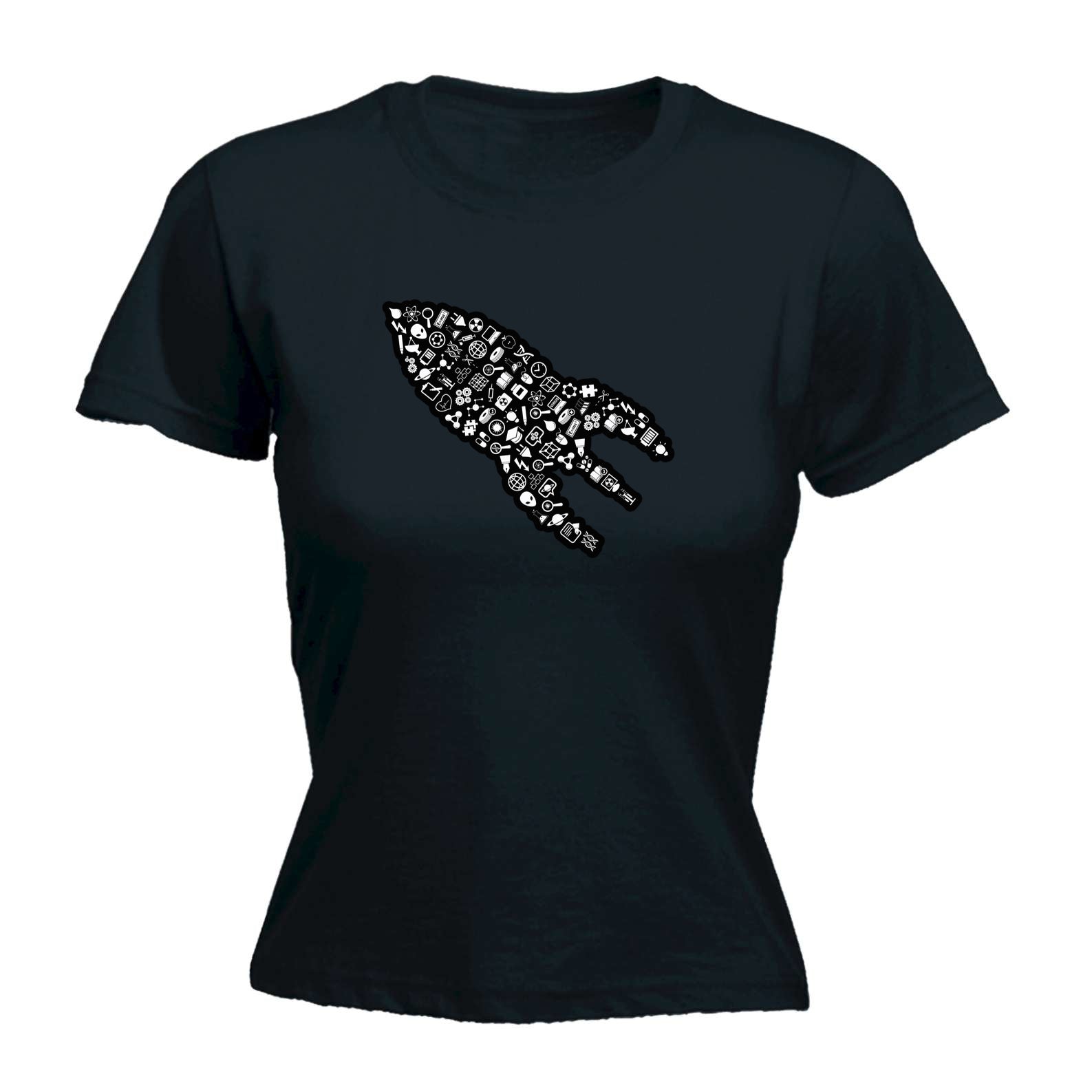 Rocket Ship Science - Funny Womens T-Shirt Tshirt