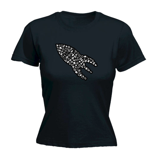 Rocket Ship Science - Funny Womens T-Shirt Tshirt