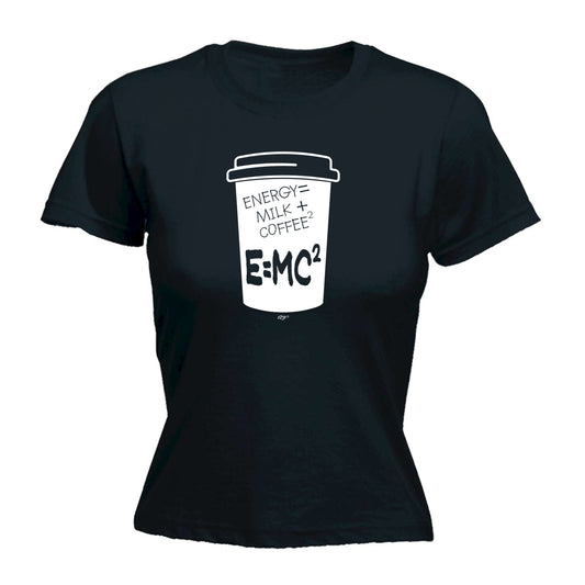 Energy Milk Coffee - Funny Womens T-Shirt Tshirt