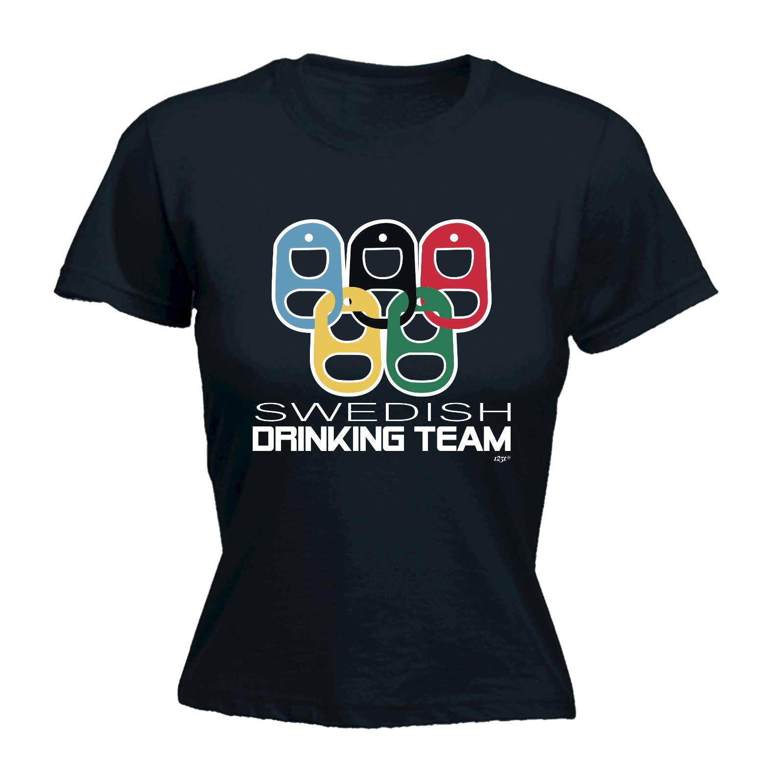 Swedish Drinking Team Rings - Funny Womens T-Shirt Tshirt