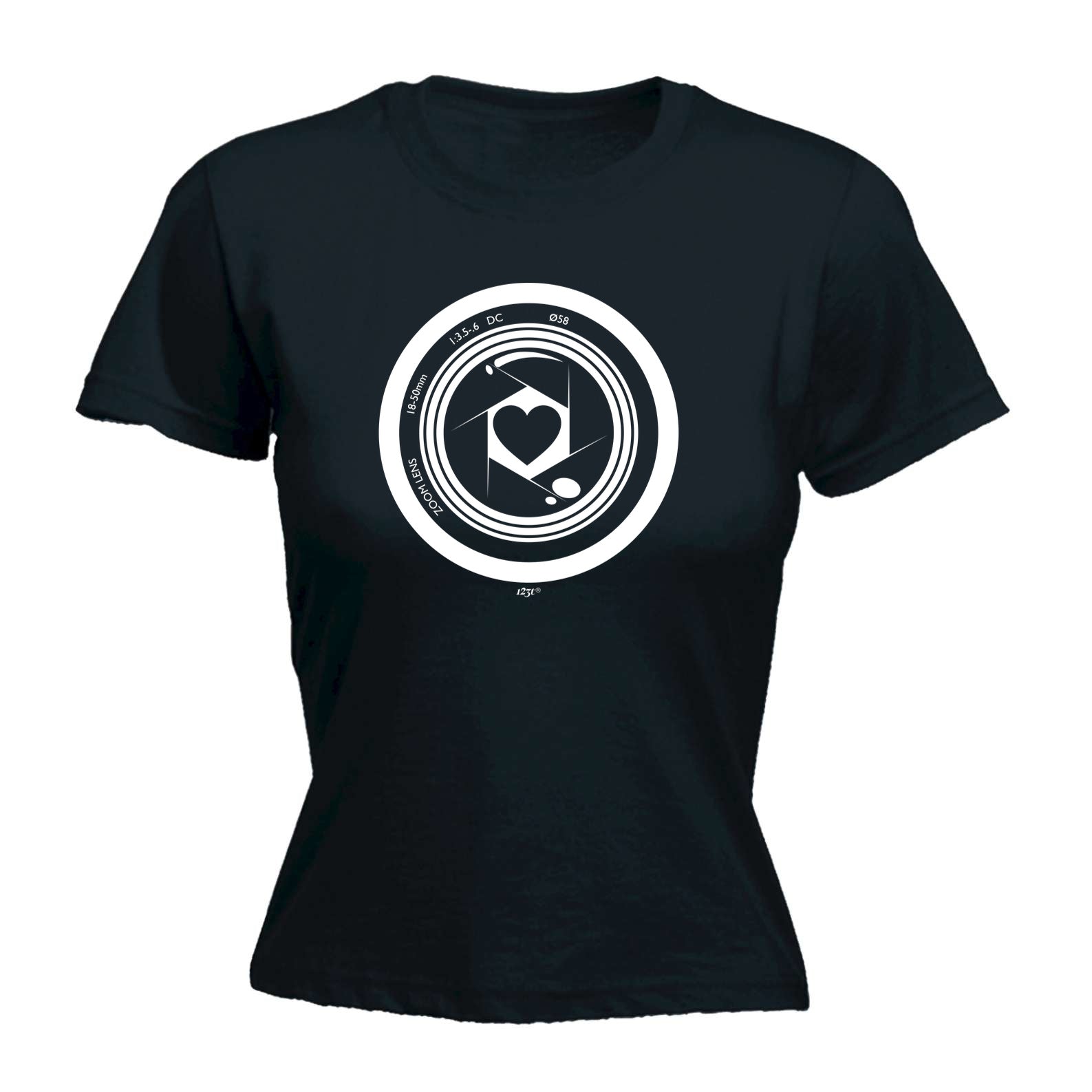 Camera Heart - Funny Womens T-Shirt Tshirt