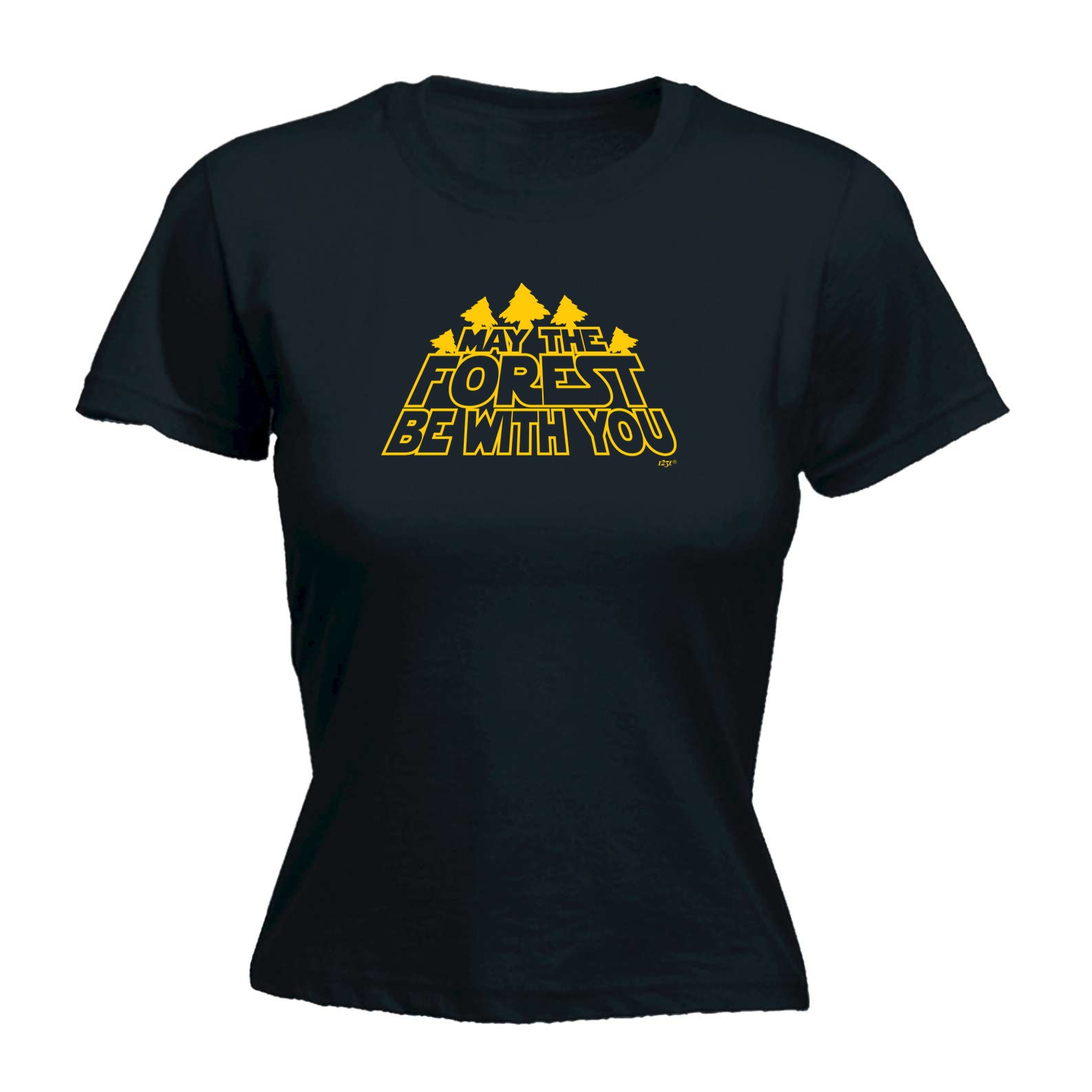 May The Forest Be With You - Funny Womens T-Shirt Tshirt