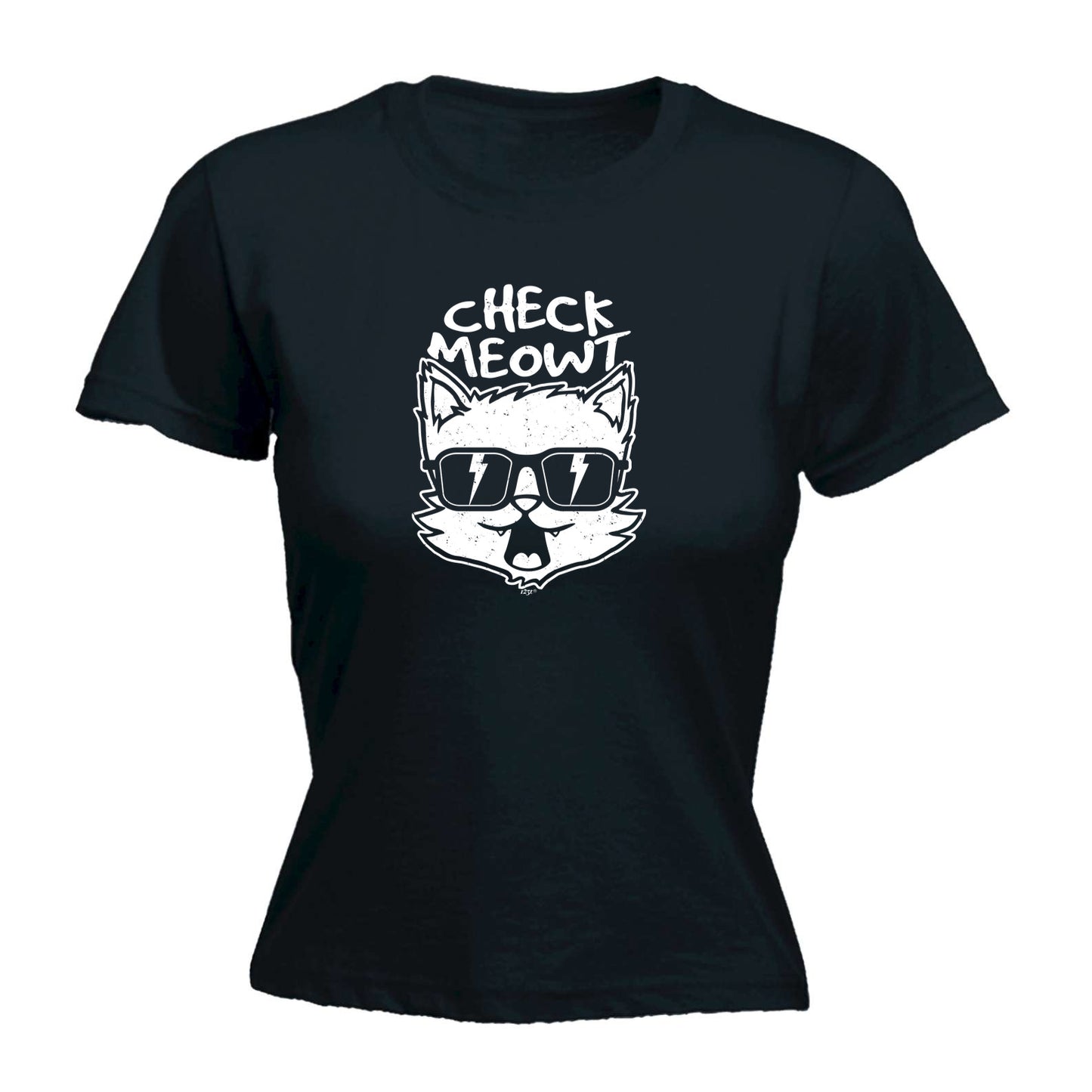 Check Meowt Cat - Funny Womens T-Shirt Tshirt