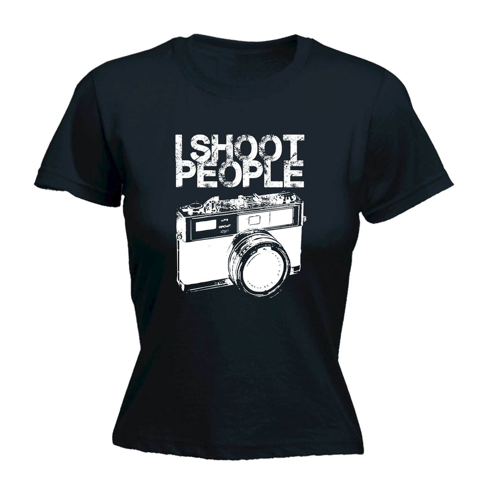 Shoot People White - Funny Womens T-Shirt Tshirt