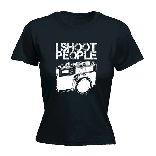 Shoot People White - Funny Womens T-Shirt Tshirt