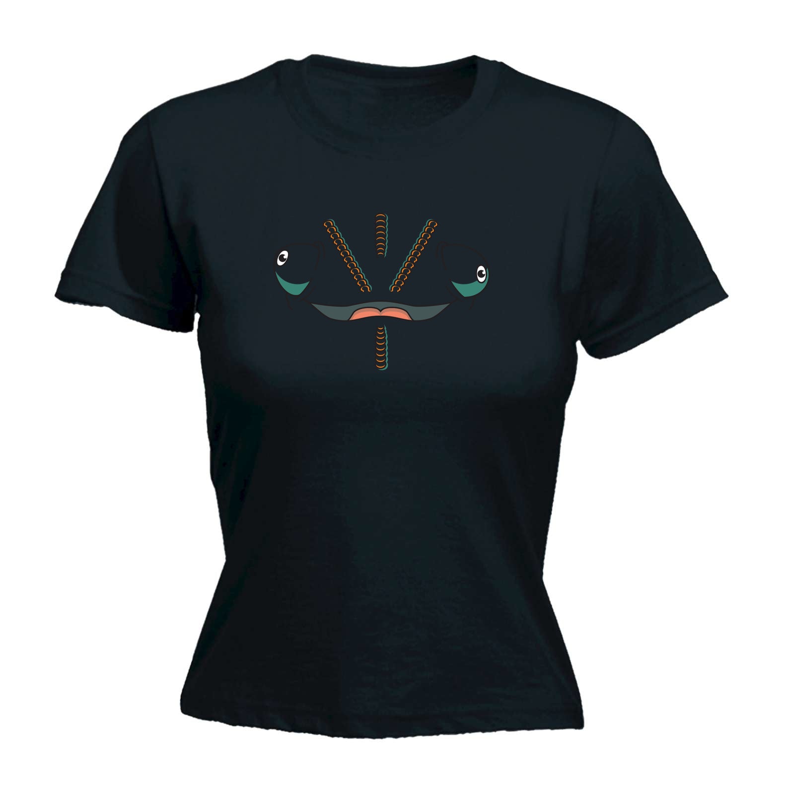 Chameleon Animal Face Ani Mates - Funny Womens T-Shirt Tshirt