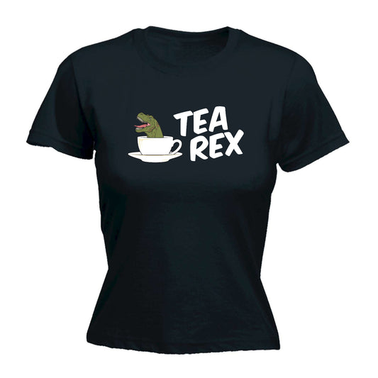 Tea Rex - Funny Womens T-Shirt Tshirt