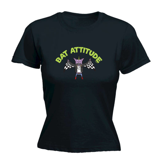 Bat Attitude - Funny Womens T-Shirt Tshirt