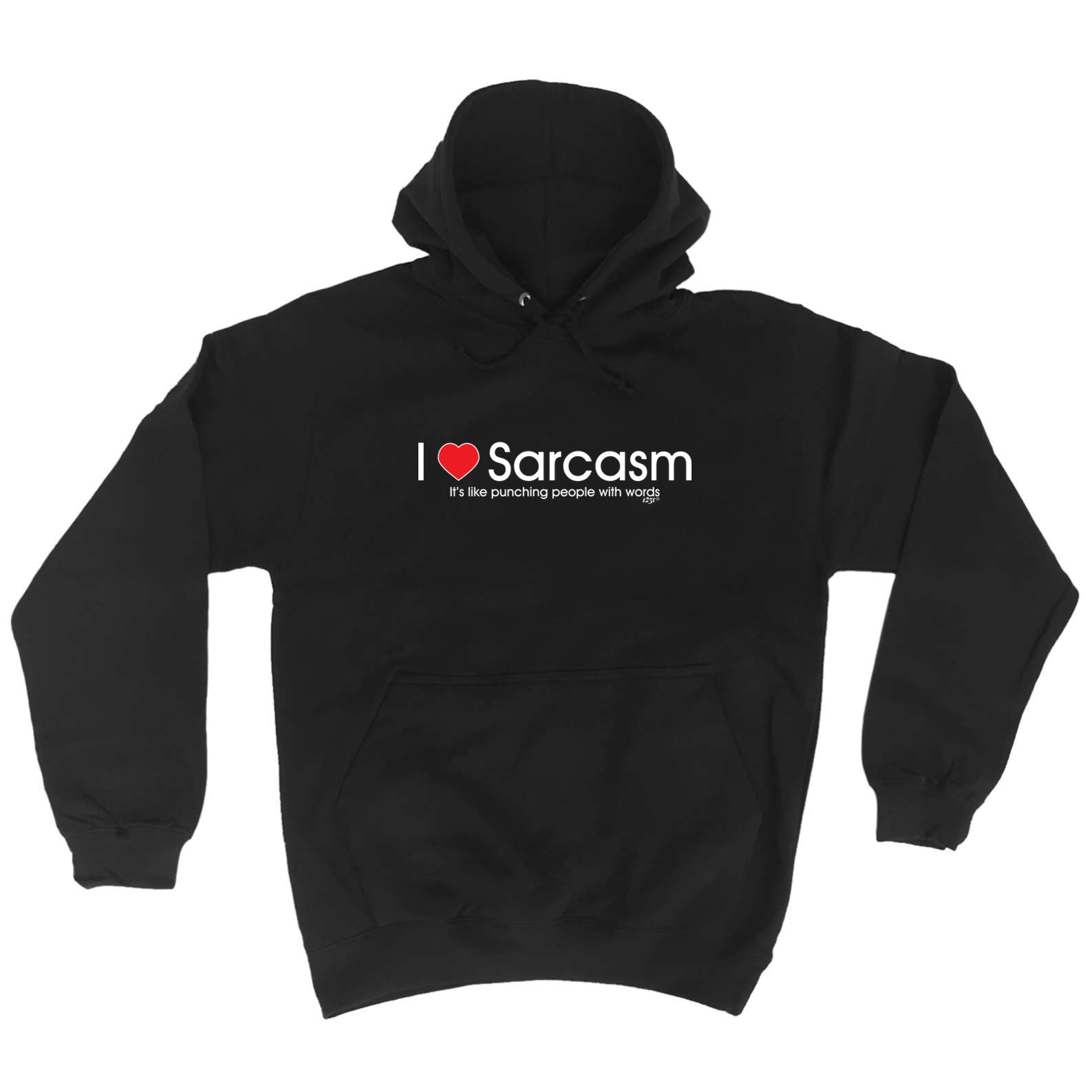 Love Sarcasm Punching - Funny Hoodies Hoodie