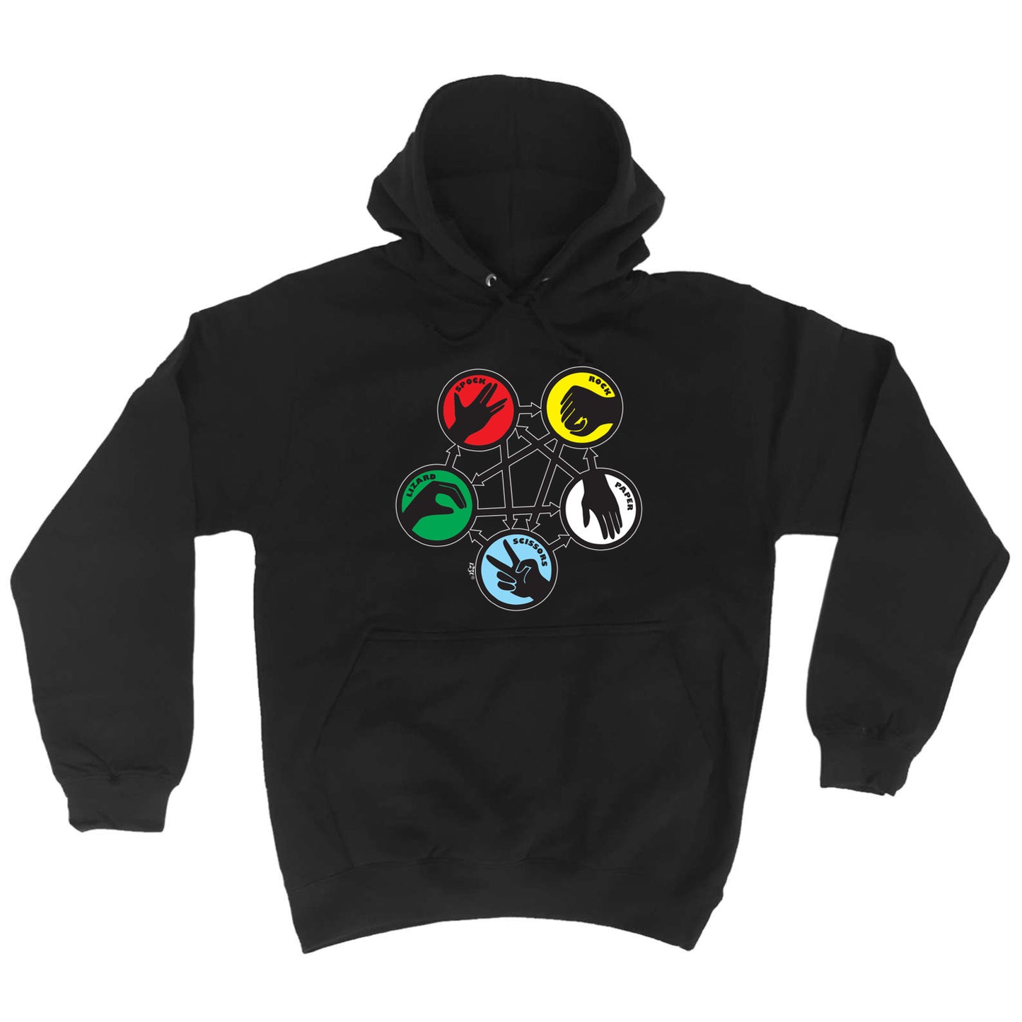 Rock Spock Colour - Funny Hoodies Hoodie