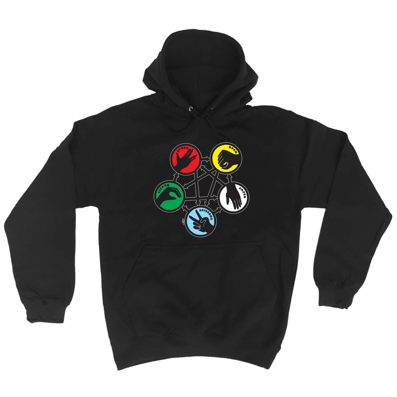 Rock Spock Colour - Funny Hoodies Hoodie