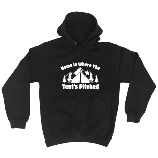 Camping Home Is Where The Tents Pitched - Funny Hoodies Hoodie