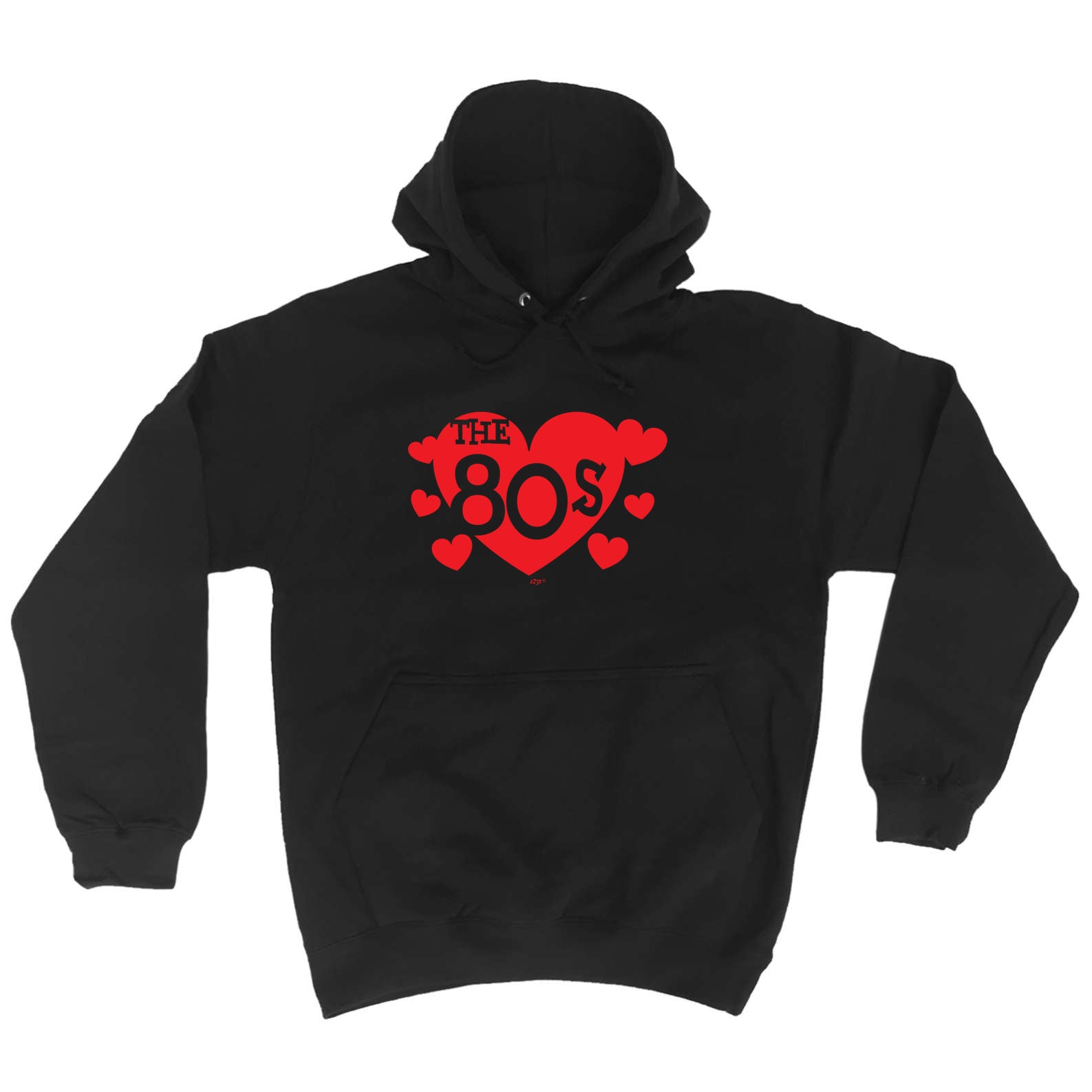 The 80S Red Heart - Funny Hoodies Hoodie