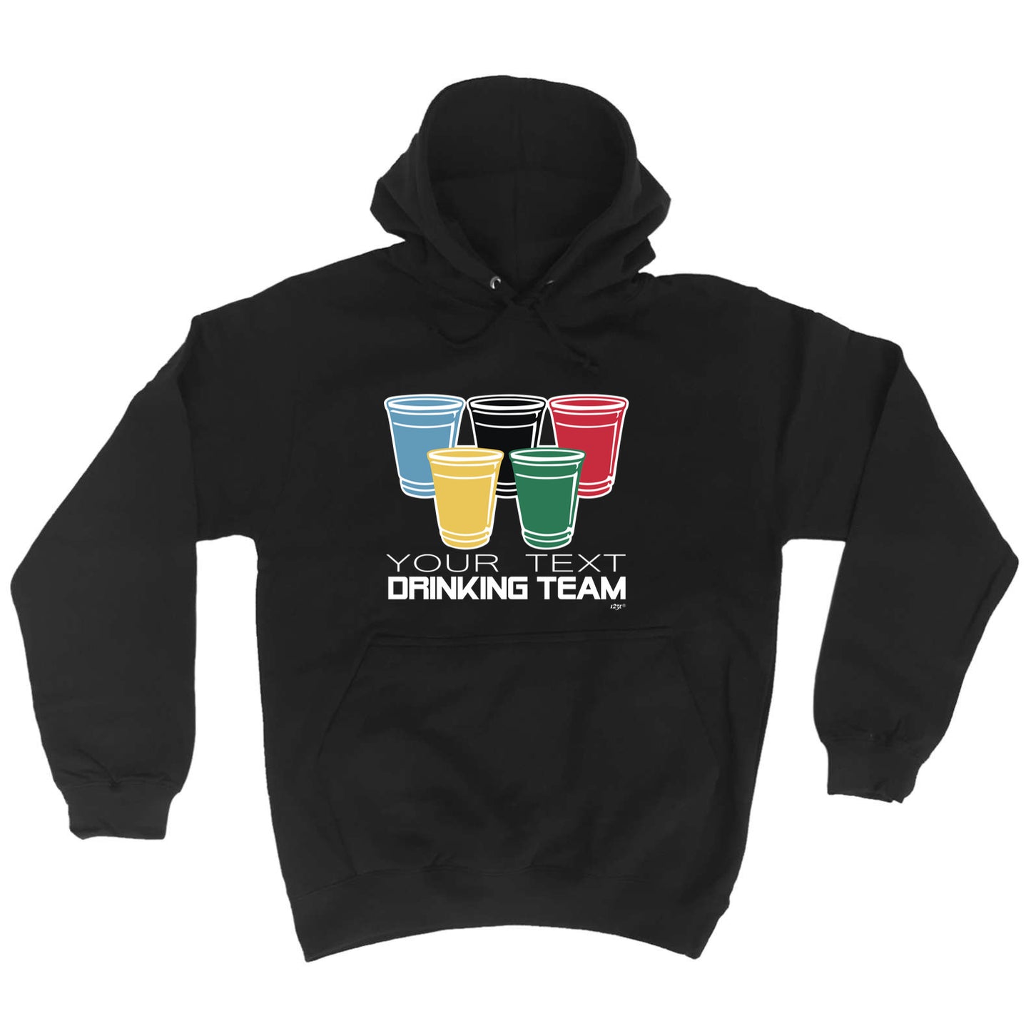 Your Text Drinking Team Glasses Personalised - Funny Hoodies Hoodie