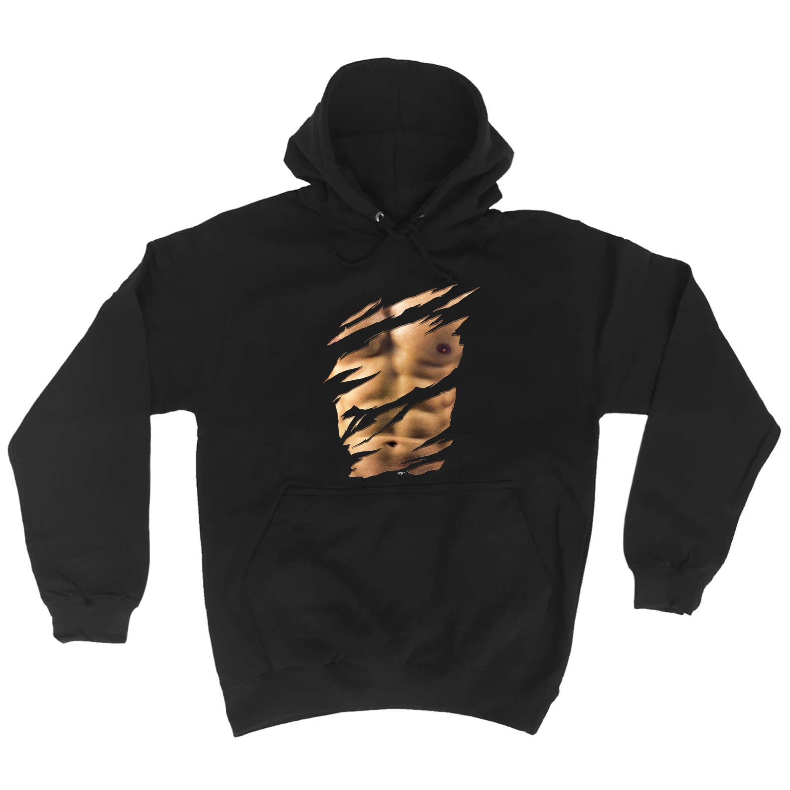 Ripped Six Pack - Funny Hoodies Hoodie