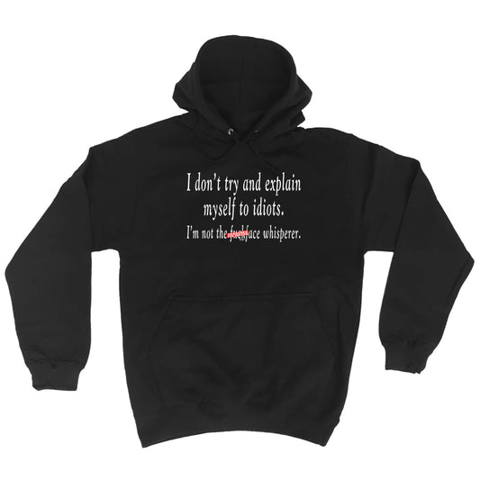 Dont Try And Explain Myself To Idiots - Funny Hoodies Hoodie
