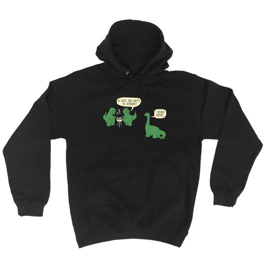 Invited The Herbivore Dinosaur - Funny Hoodies Hoodie