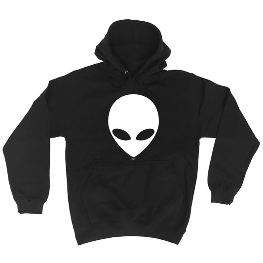 Alien Head White - Funny Hoodies Hoodie