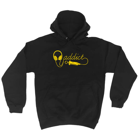 Dj Addict Headphone Head Phones Music - Funny Hoodies Hoodie