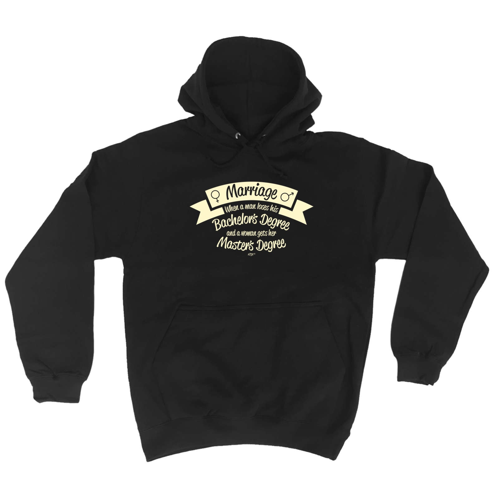 Marriage When A Man Loses His Bachelors Degree - Funny Hoodies Hoodie