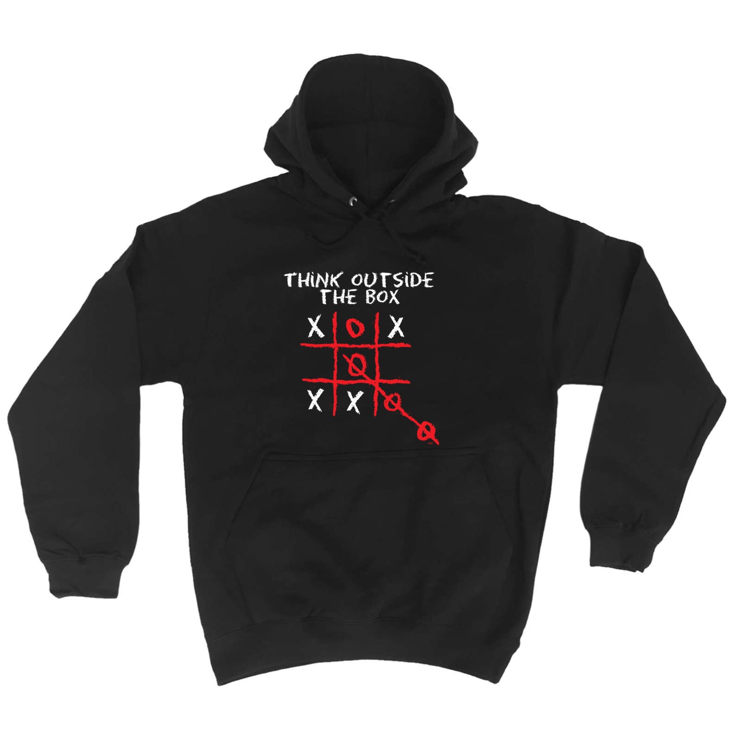 Think Outside The Box Naughts And Crosses - Funny Hoodies Hoodie