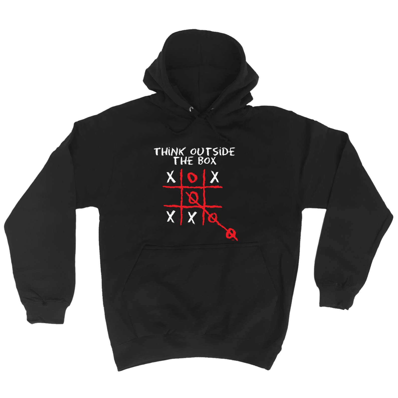 Think Outside The Box Naughts And Crosses - Funny Hoodies Hoodie
