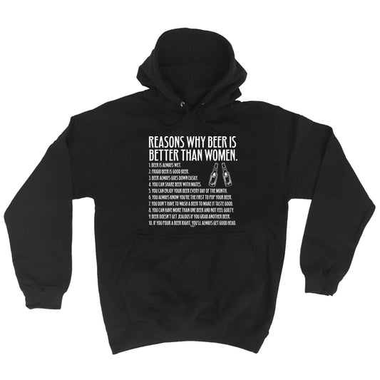 Reasons Why Beer Is Better Than Women - Funny Hoodies Hoodie