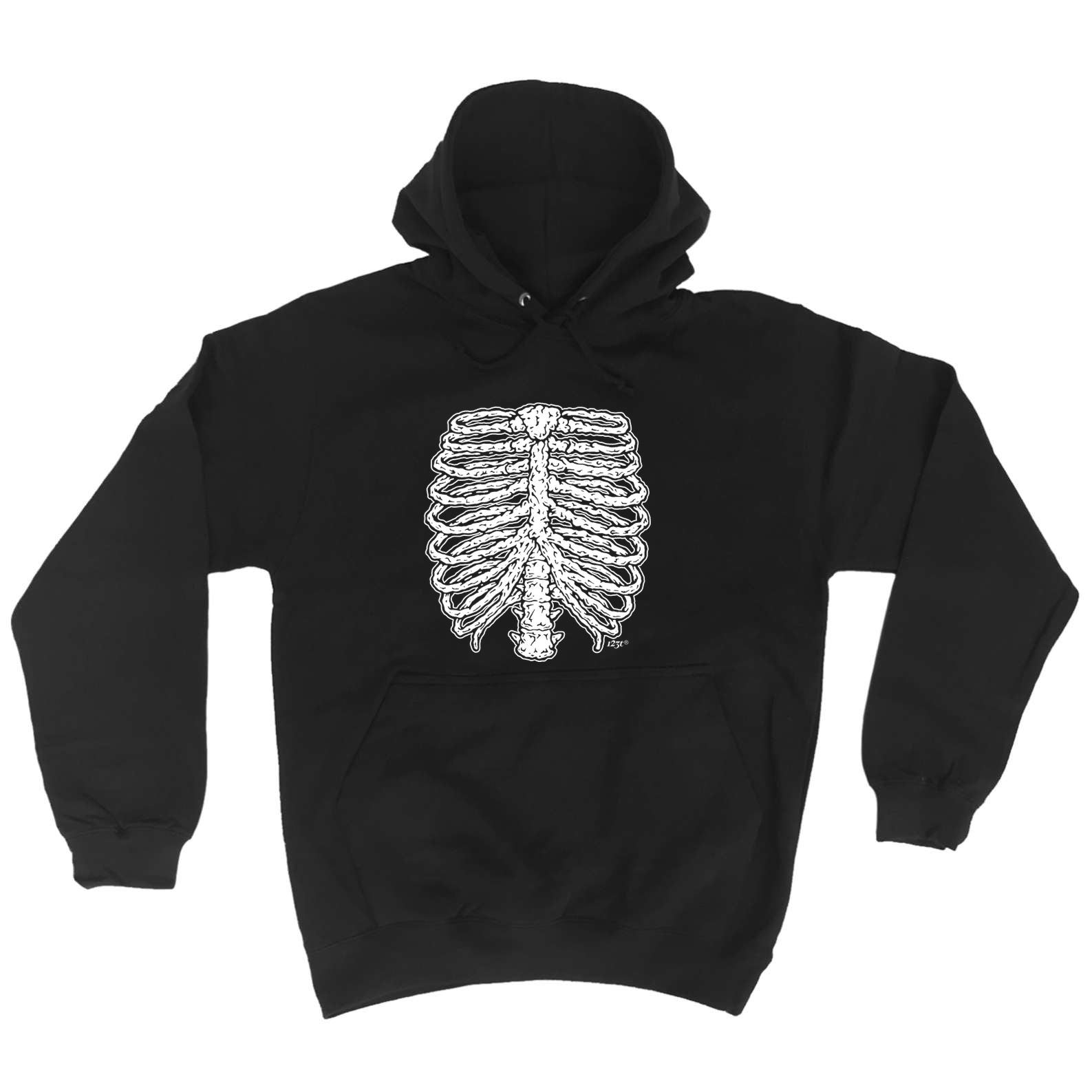 Skeleton Ribs Halloween - Funny Hoodies Hoodie