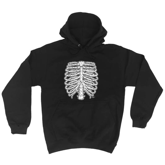 Skeleton Ribs Halloween - Funny Hoodies Hoodie