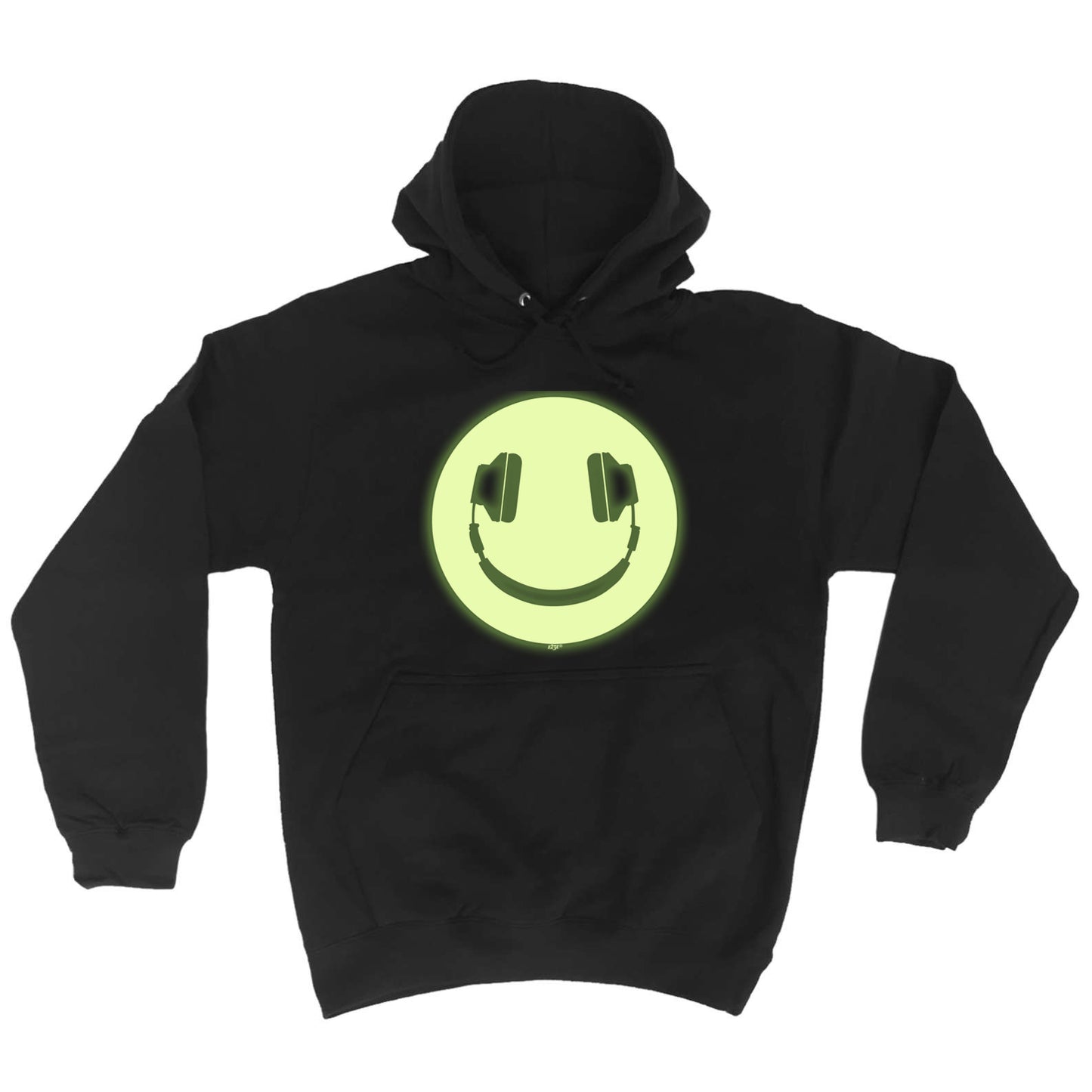 Headphone Smile Glow In The Dark - Funny Hoodies Hoodie