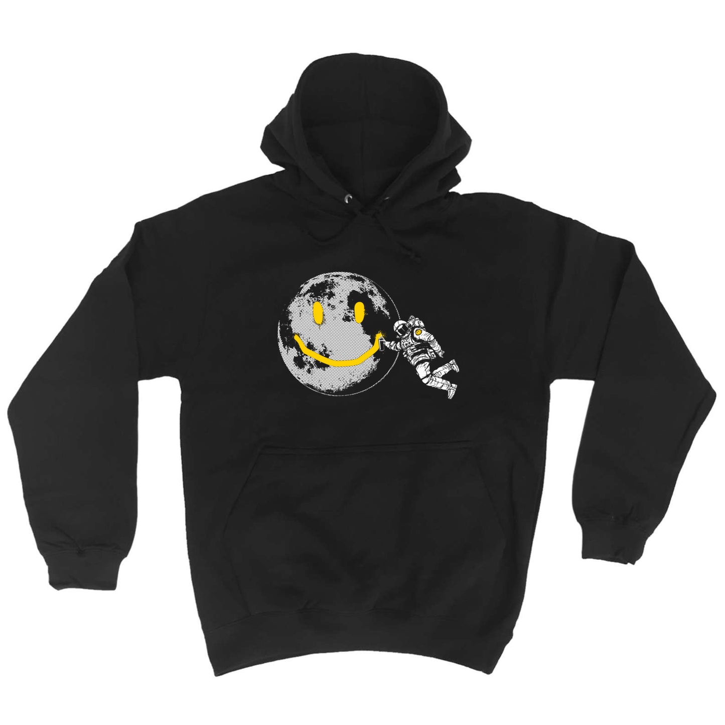 Austraunaught Smile Spray Paint Moon - Funny Hoodies Hoodie