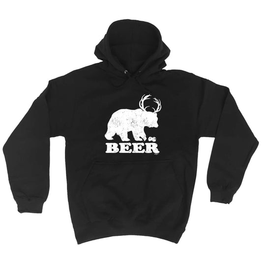 Beer Bear Deer - Funny Hoodies Hoodie