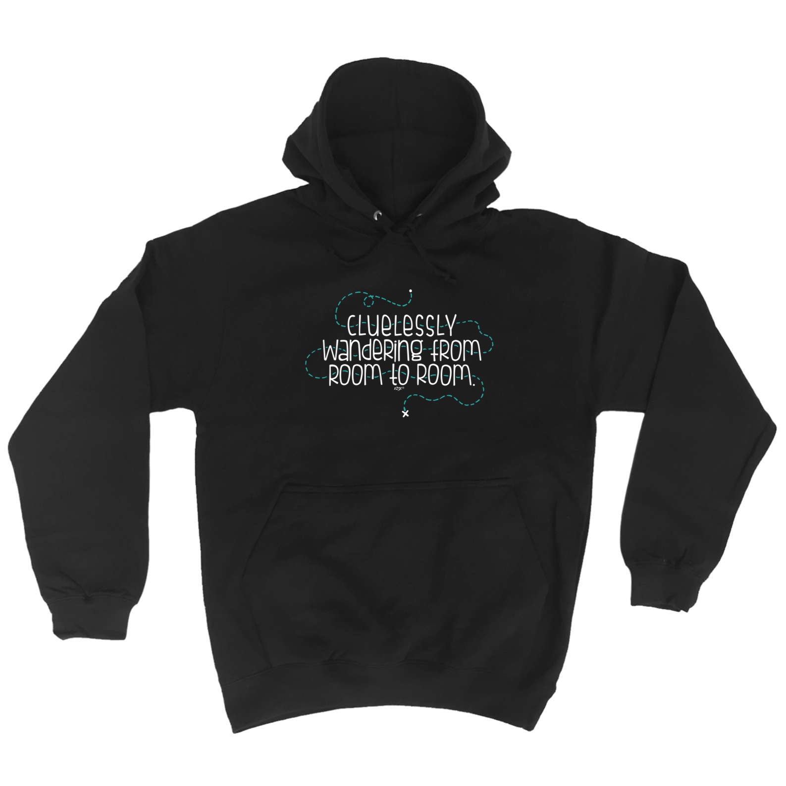 Clulessly Wandering From Room To Room - Funny Hoodies Hoodie
